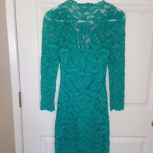 LACE AQUA DRESS